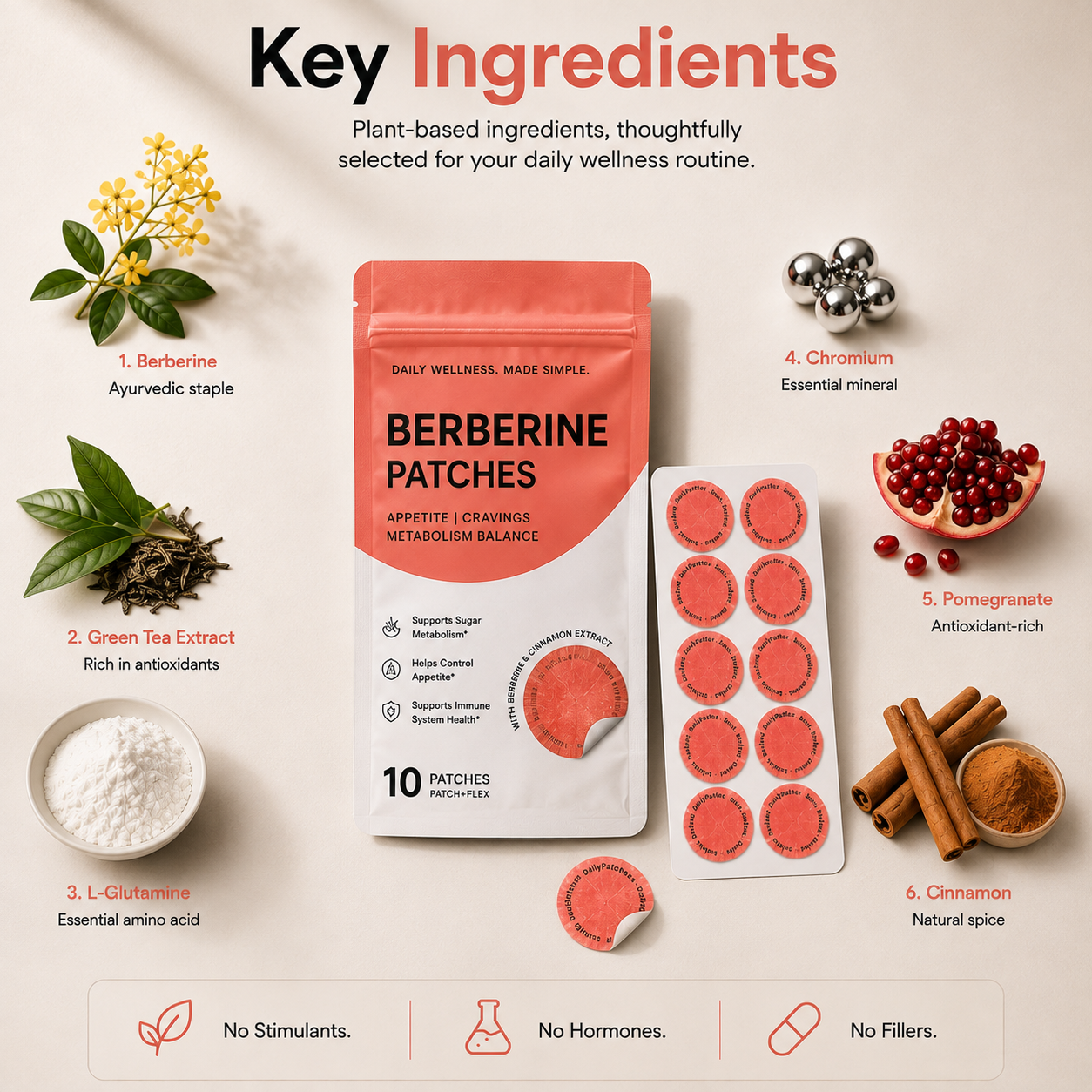 Berberine Patch – Daily Craving Support